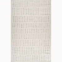 Tulum Beige Linear Modern Area Rug
