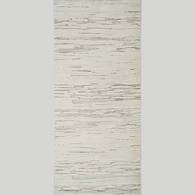 Tulum Beige Minimalist Chevron Area Rug