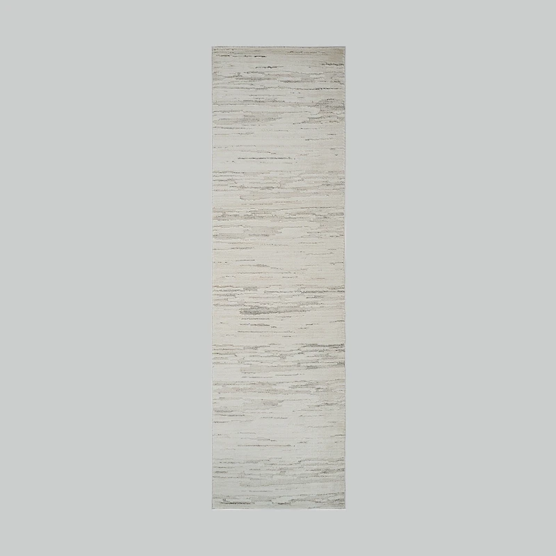 Tulum Beige Minimalist Chevron Area Rug