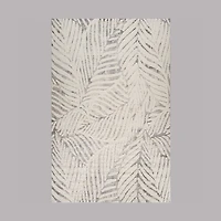 Valencia White Distressed Medallion Area Rug