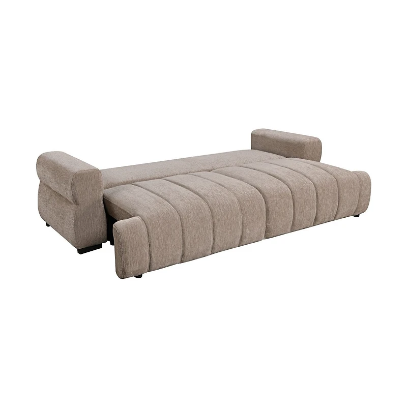 Zenvara Tufted 3-Seater Sleeper Sofa