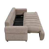 Zenvara Tufted 3-Seater Sleeper Sofa