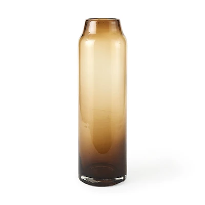 Amrita 4.8L x 4.8W x 16.0H Golden Brown Glass Vase