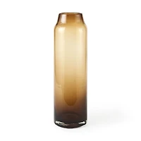 Amrita 4.8L x 4.8W x 16.0H Golden Brown Glass Vase