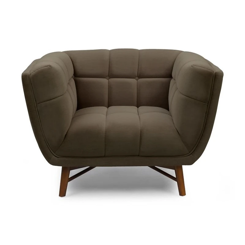 Kitsilano Accent Chair - Velvet Dark Grey