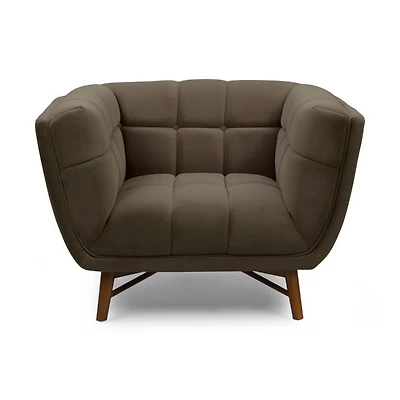 Kitsilano Accent Chair - Velvet Dark Grey