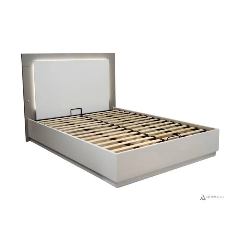 Patricia King Bed With Lift Up Storage - Two Tone