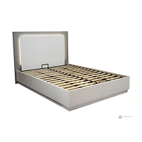 Patricia King Bed With Lift Up Storage - Two Tone