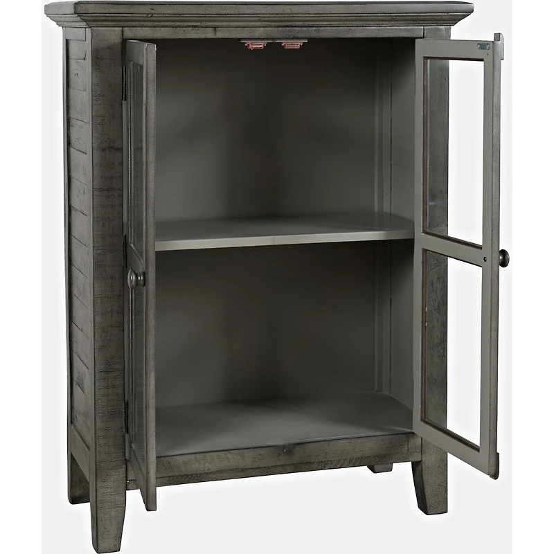 Rustic 2 Door High Cabinet 32" - Stone