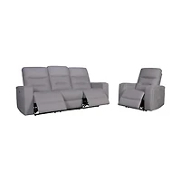 Roche Power Recliner Sofa - Light Grey