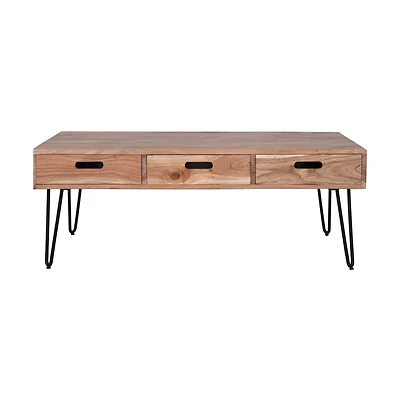 FLOOR MODEL Rollins 3 Drawer Coffee Table