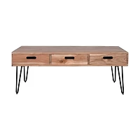 FLOOR MODEL Rollins 3 Drawer Coffee Table