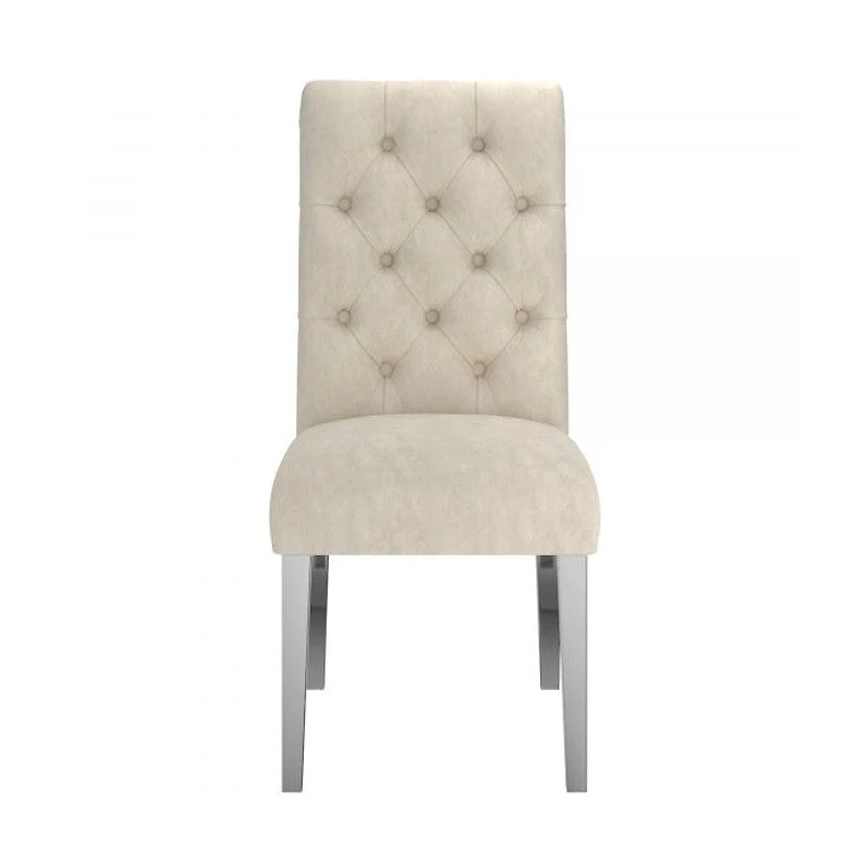 Chloe Side Chair, set of 2 in Beige