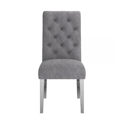 Chloe Side Chair, Set of 2 in Grey