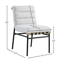 Ryna Boucle' Fabric Dining Chair
