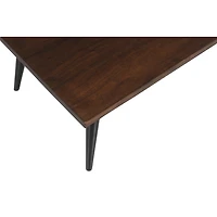 Prelude Coffee Table Rectangular Solid Acacia Wood Walnut