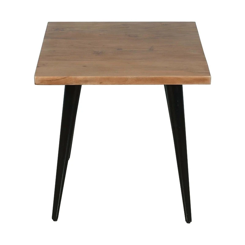 Prelude Solid Acacia Square End Table - Suede