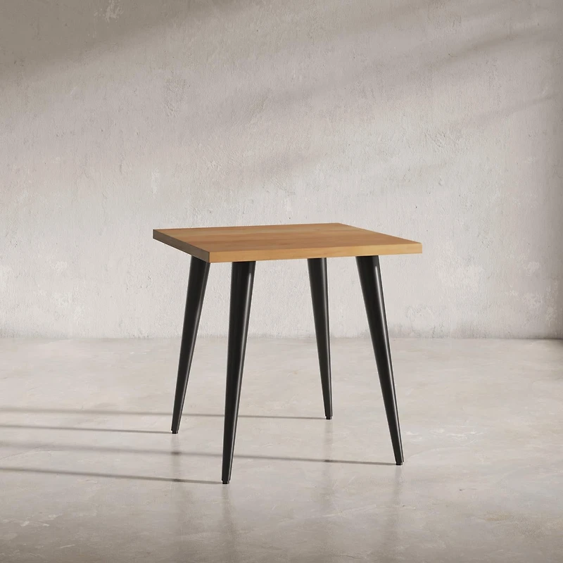 Prelude Solid Acacia Square End Table - Suede
