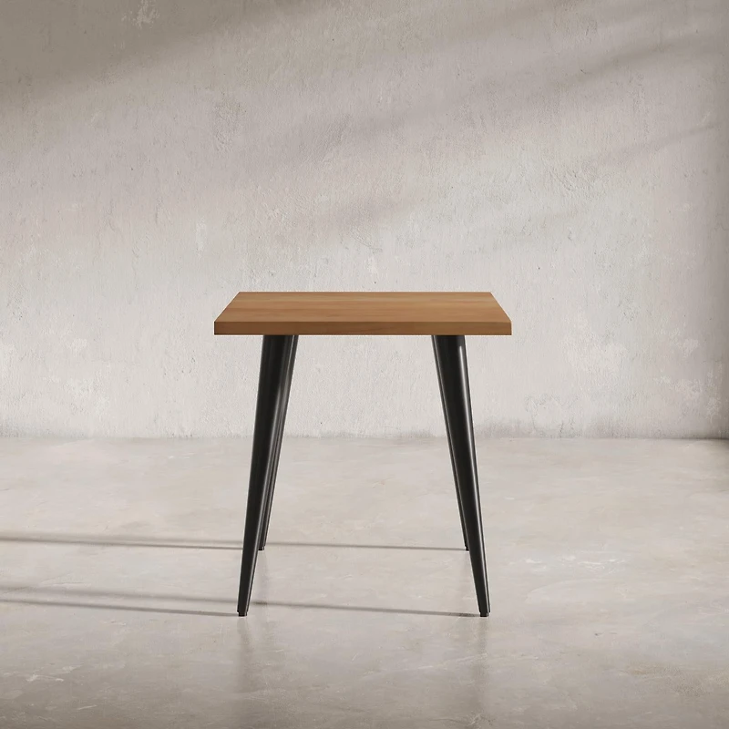 Prelude Solid Acacia Square End Table - Suede