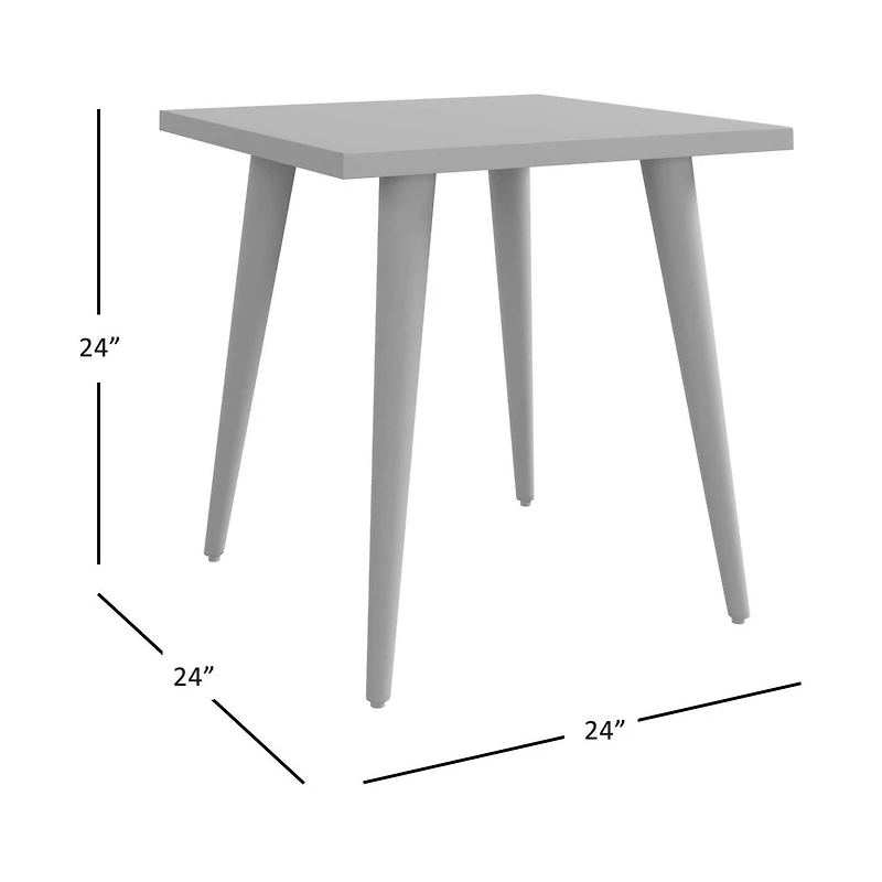 Prelude Solid Acacia Square End Table - Suede