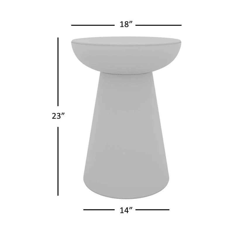 Circularity Pedestal End Table Tall