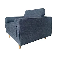 Georgia Club Chair - Navy Charcoal
