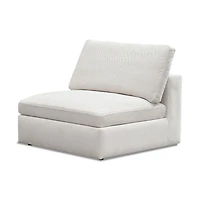 Blanca Modular Fabric Armless Chair