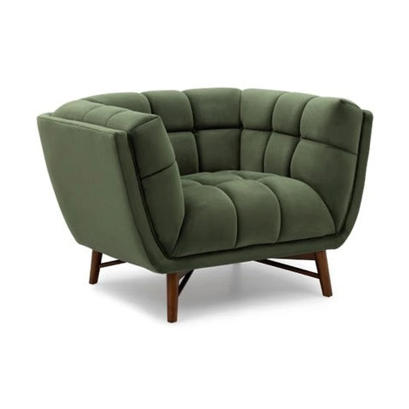 Kitsilano Accent Chair - Velvet Forest Green