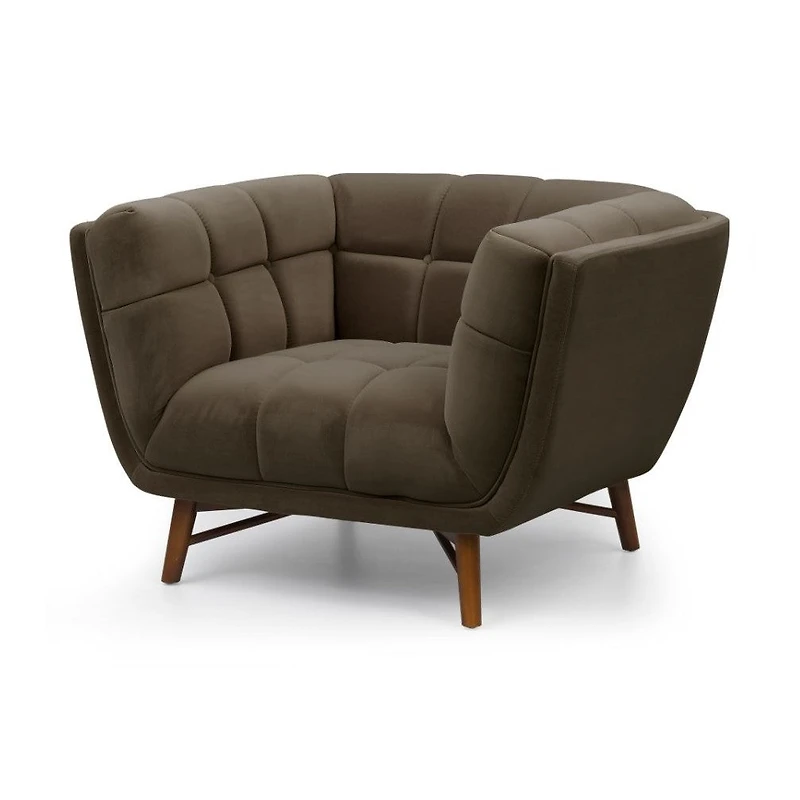 Kitsilano Accent Chair - Velvet Dark Grey