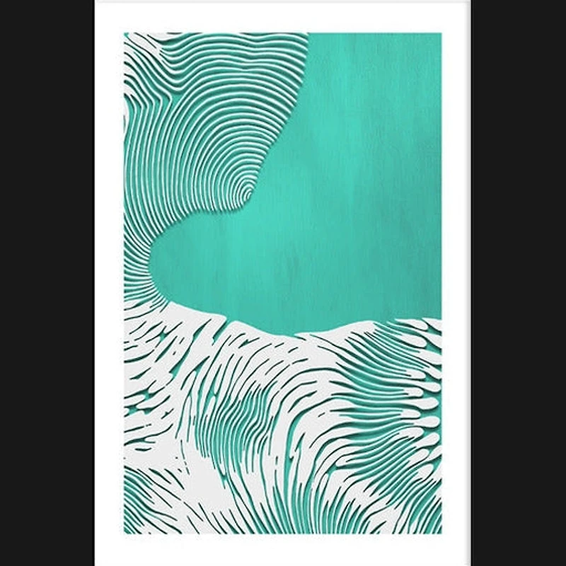 Tofino Set of 5 Alloy Matt - Black Frame Wall Art