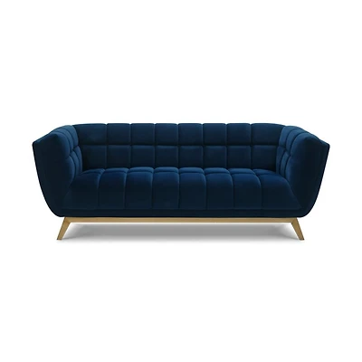 Yaletown Mid Century Sofa - Dark Blue