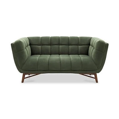 Kitsilano Loveseat - Velvet Forest Green #104