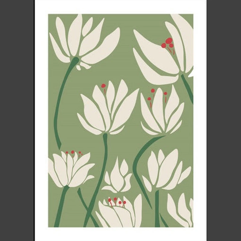 Bellisa II Set of 5 Alloy Matt - Black Frame Wall Art