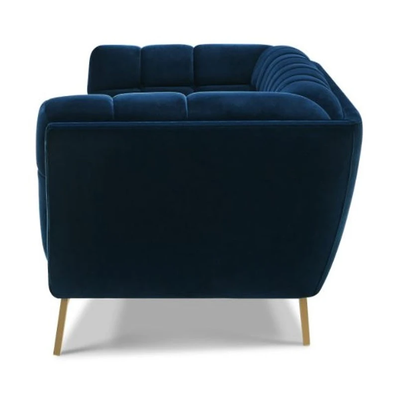 Yaletown Mid Century Loveseat - Dark Blue