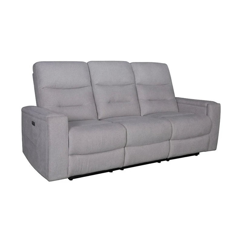 Roche Power Recliner Sofa - Light Grey