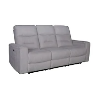 Roche Power Recliner Sofa - Light Grey