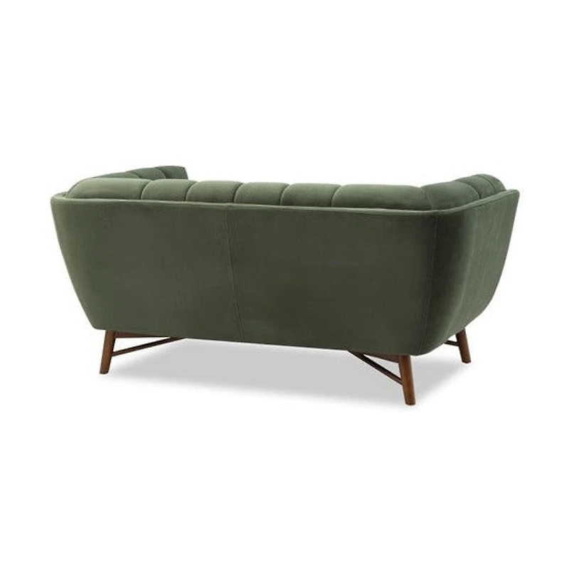 Kitsilano Loveseat - Velvet Forest Green #104
