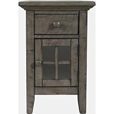 Rustic Shores Power Chairside Table - Stone