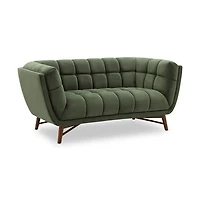 Kitsilano Loveseat - Velvet Forest Green #104