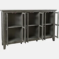 Rustic 6 Door High Cabinet 70" - Stone