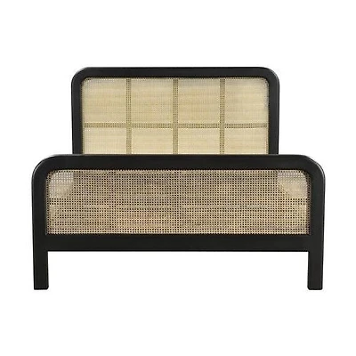Cane Oval Queen Bed