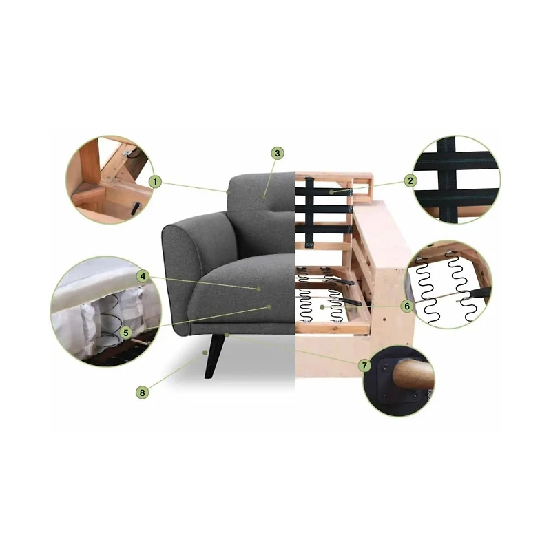 Cambie Loveseat - Silver