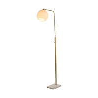 Sphere Antique Brass Floor Lamp