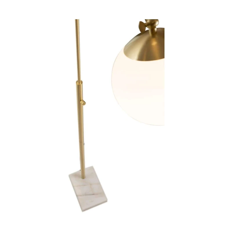 Sphere Antique Brass Floor Lamp