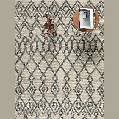 Fintona Hand Woven Rug Beige