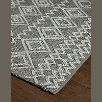 Fintona Hand Woven Rug Raven/Fog