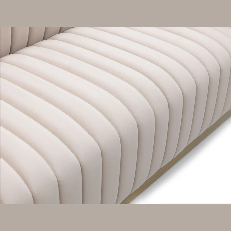Elba Mid Century Loveseat - Velvet Buff Beige