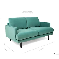 Marina Velvet Loveseat