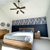 Dovian Queen Bed - Dark Driftwood