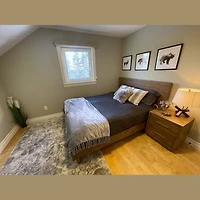 Dovian Queen Bed - Dark Driftwood